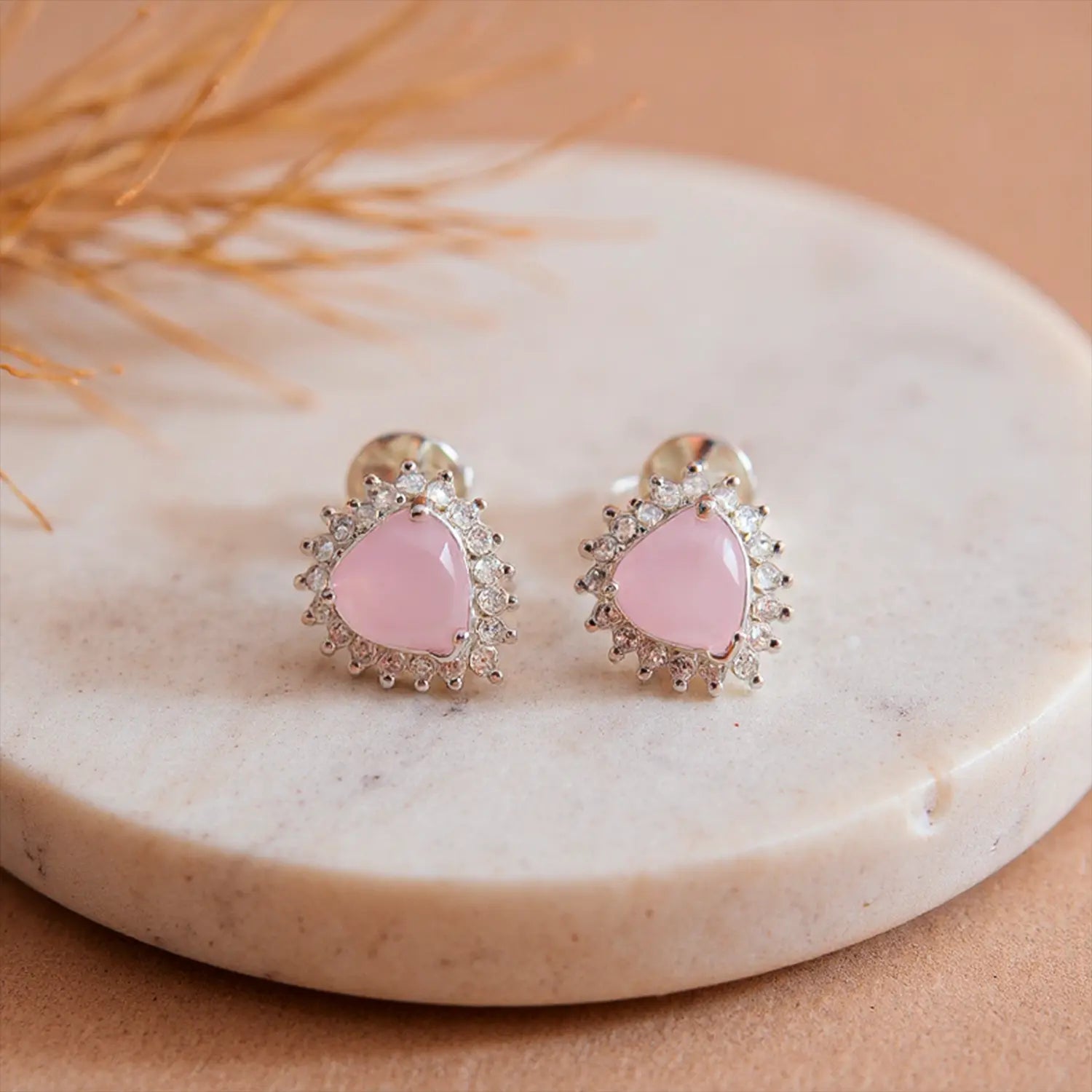 Brinco Coração Cravejado