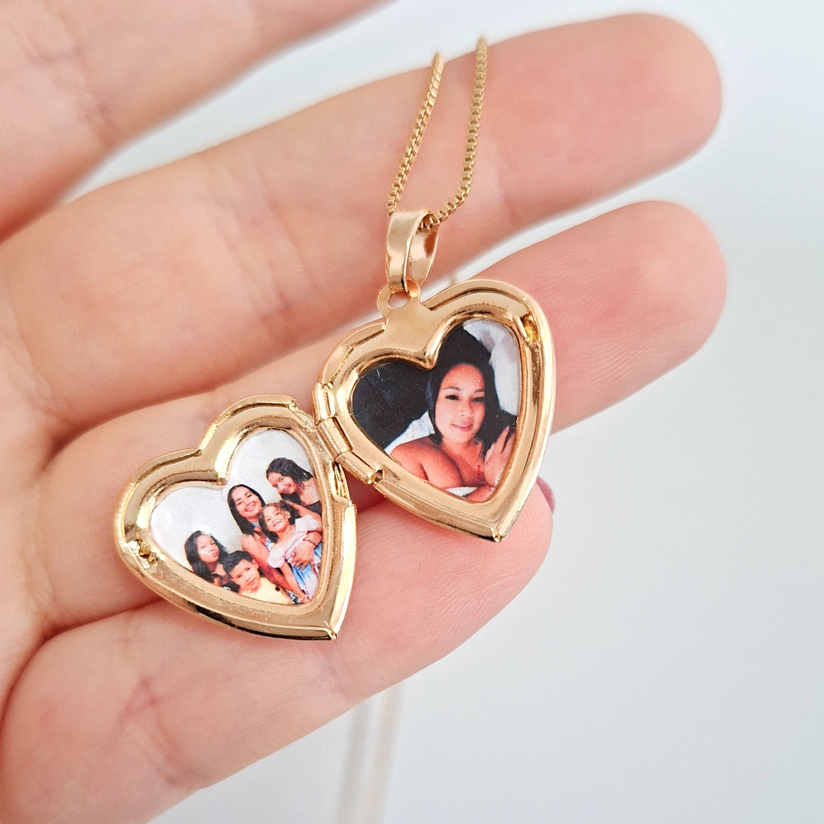 Colar Relicário Coração Personalizado