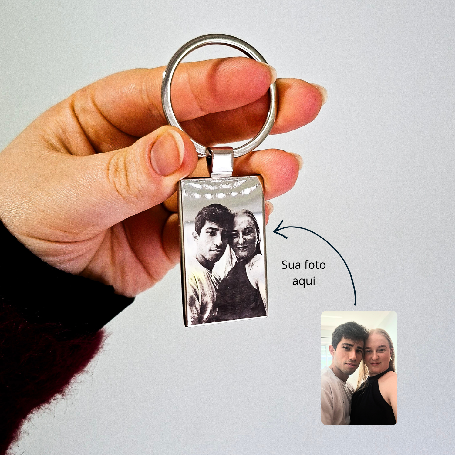 Chaveiro Retangular  Personalizável