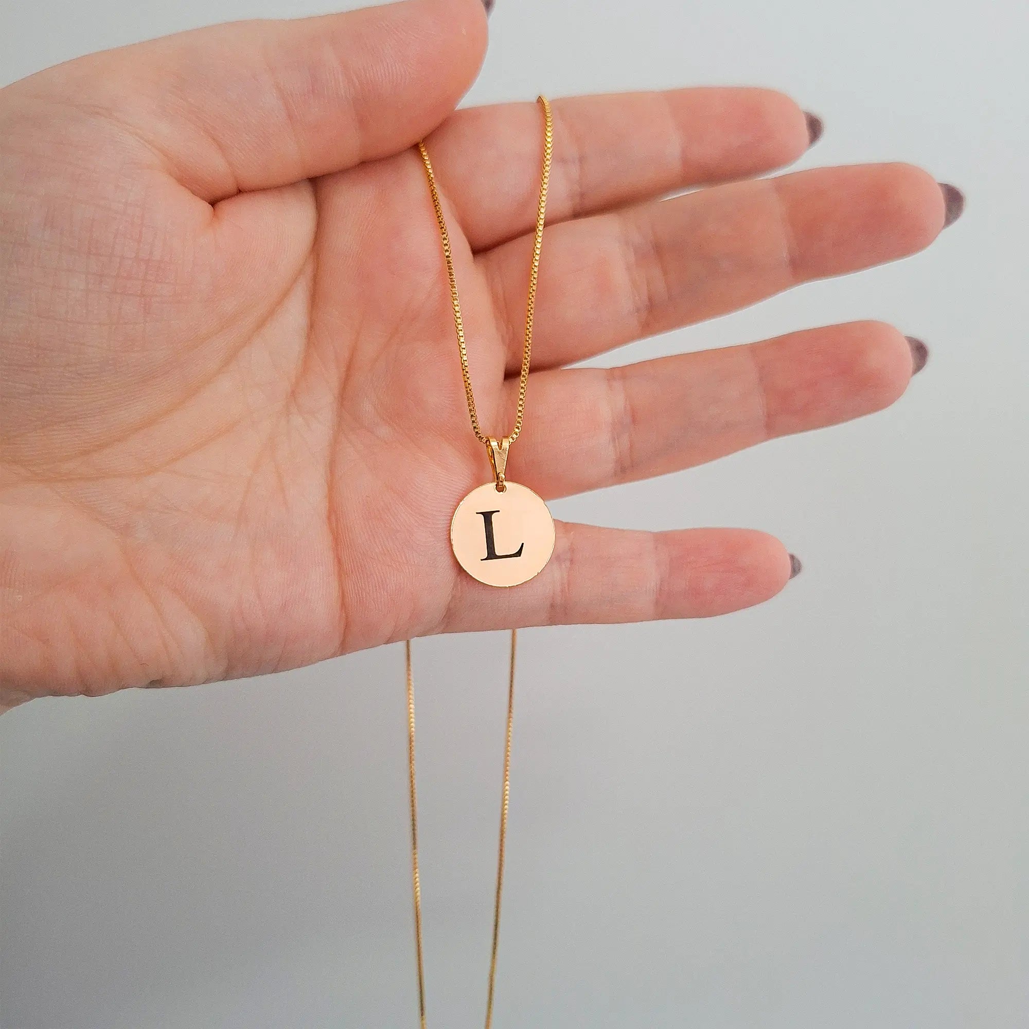 Colar Letter Personalizado Banhado à Ouro