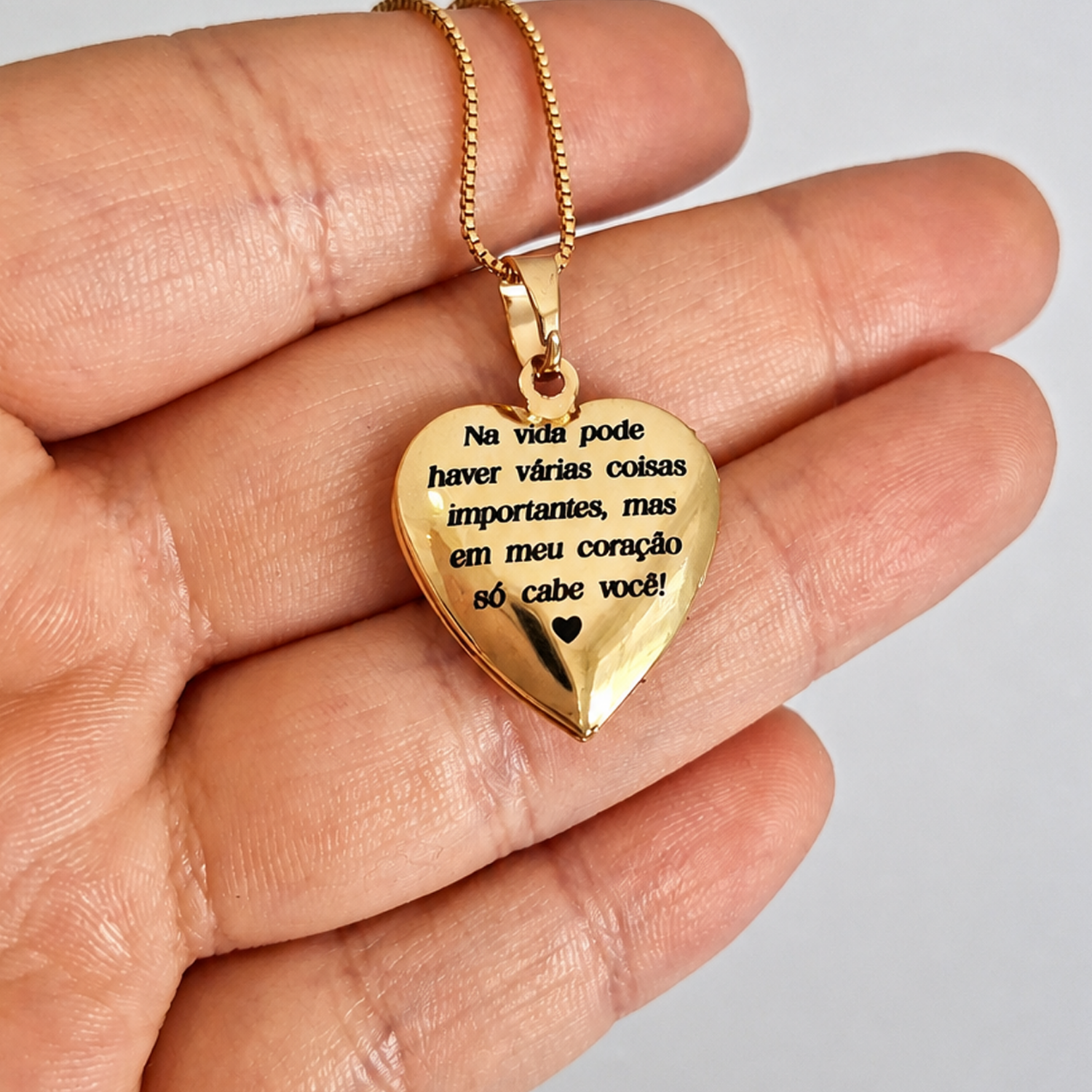 Relicário Coração Personalizado