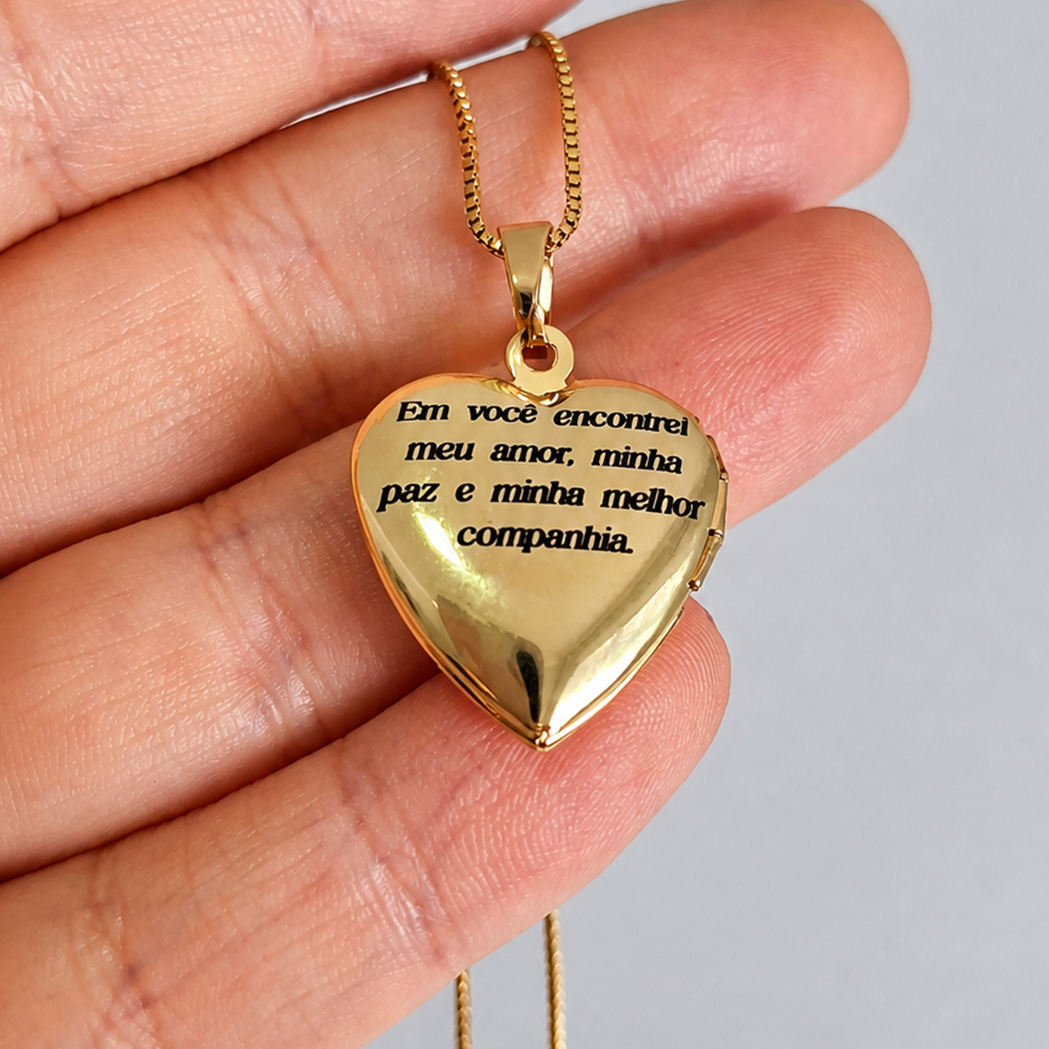 Relicário Coração Personalizado
