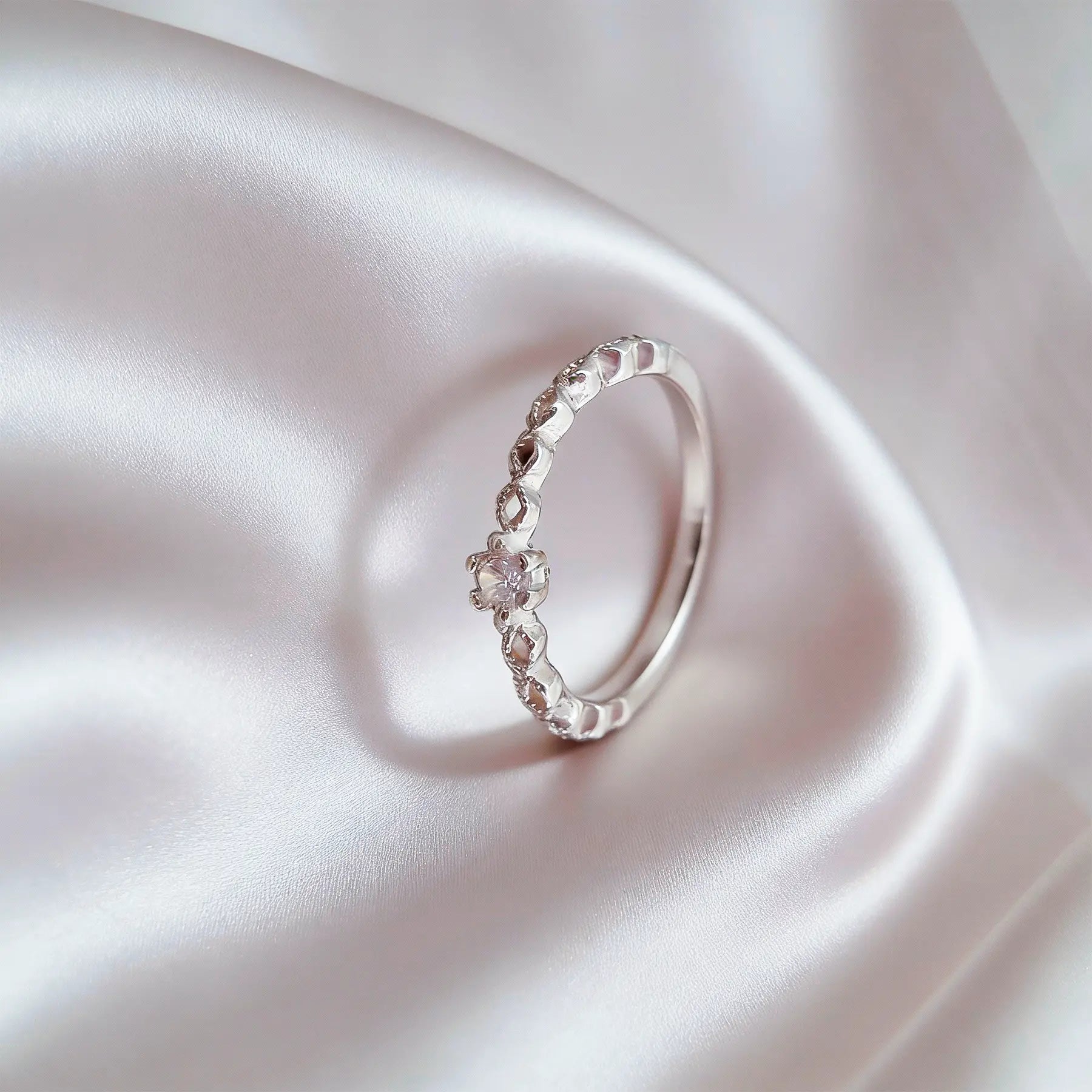 Anel Trabalhado Cristal