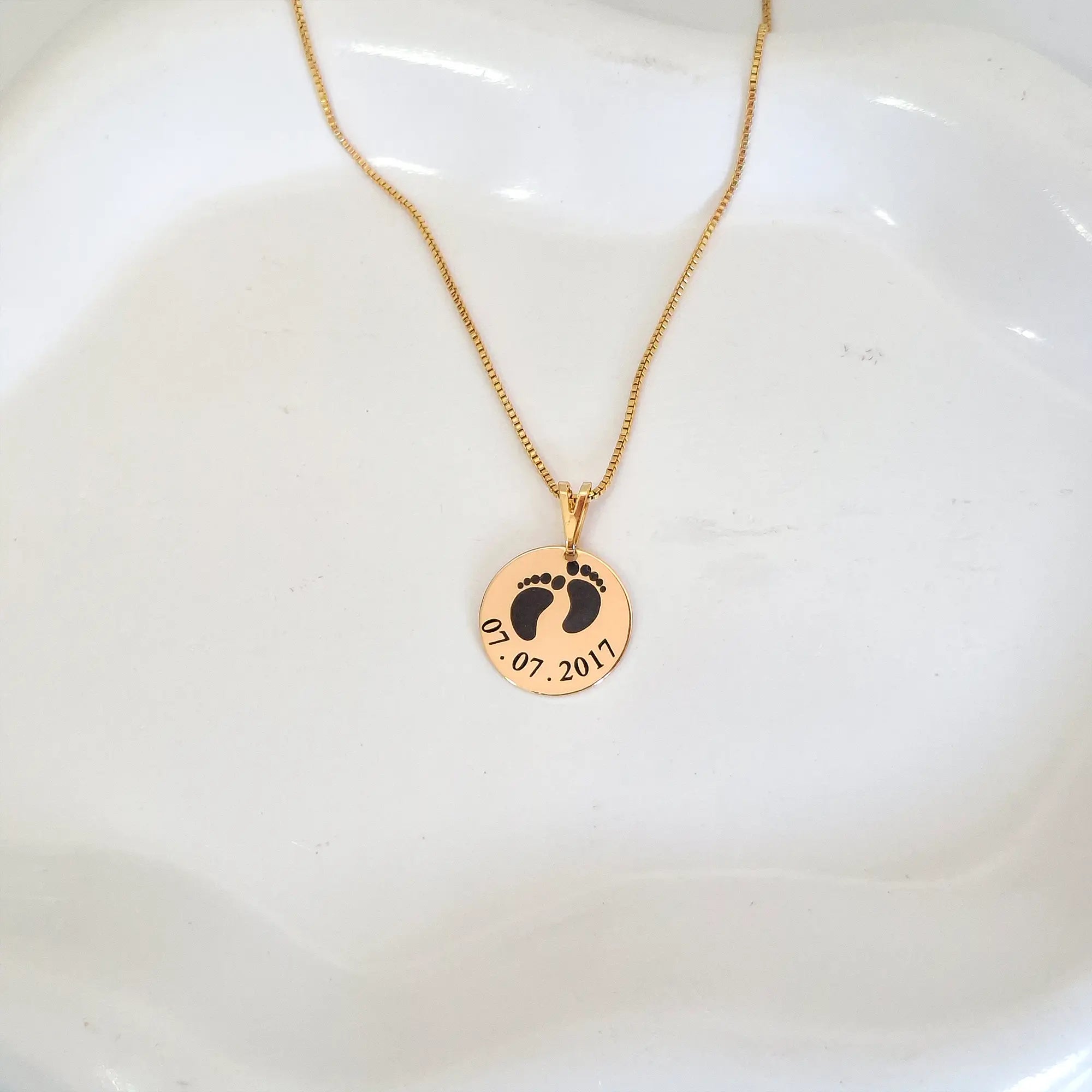 Colar Maternidade Personalizado Banhado à Ouro