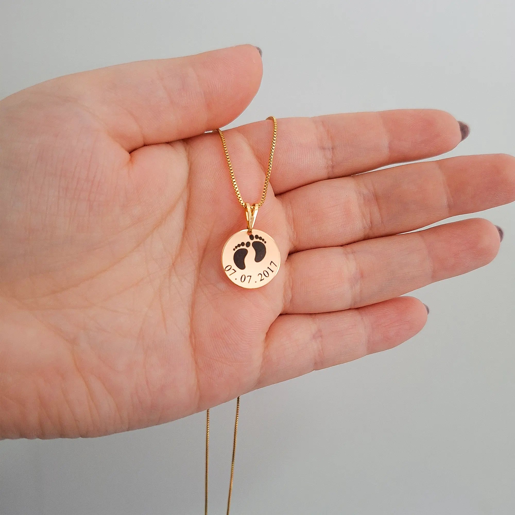 Colar Maternidade Personalizado Banhado à Ouro