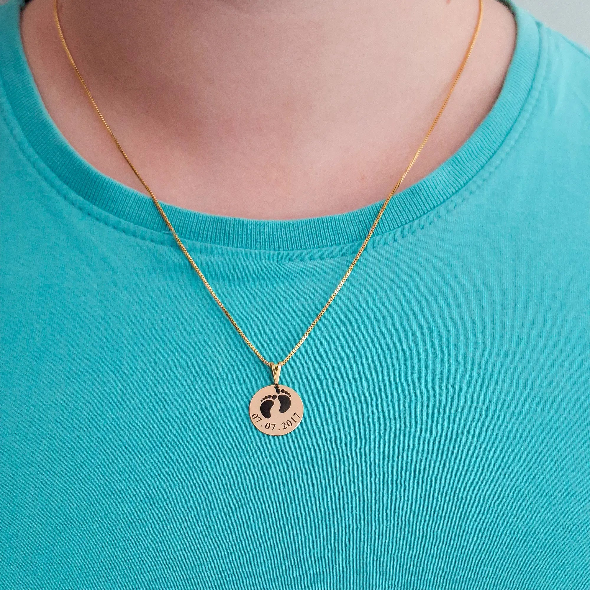 Colar Maternidade Personalizado Banhado à Ouro