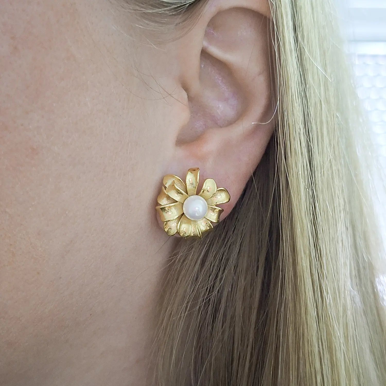 Brinco Flor de Pérola