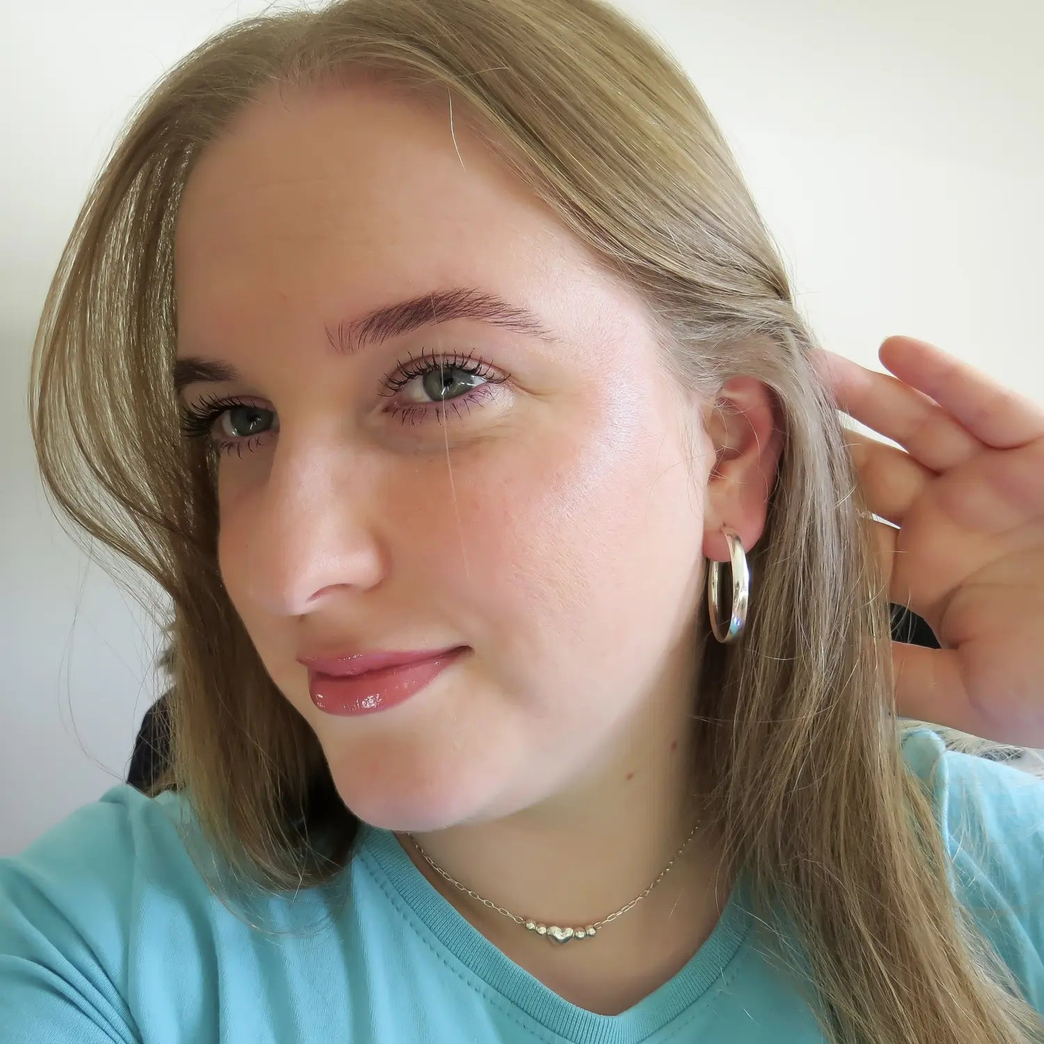 Kit Brinco Argola e Colar Coração