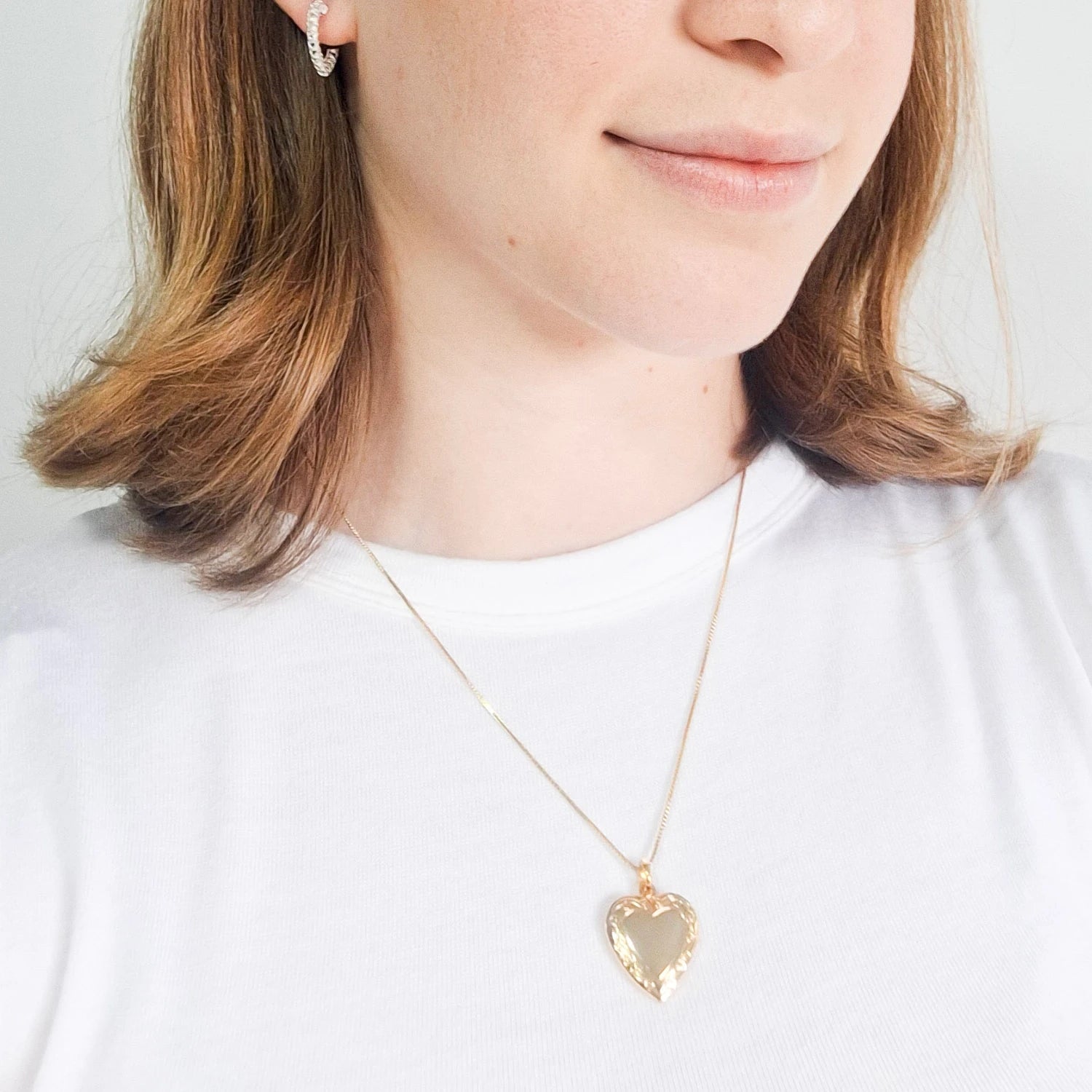 relicario coracao ouro