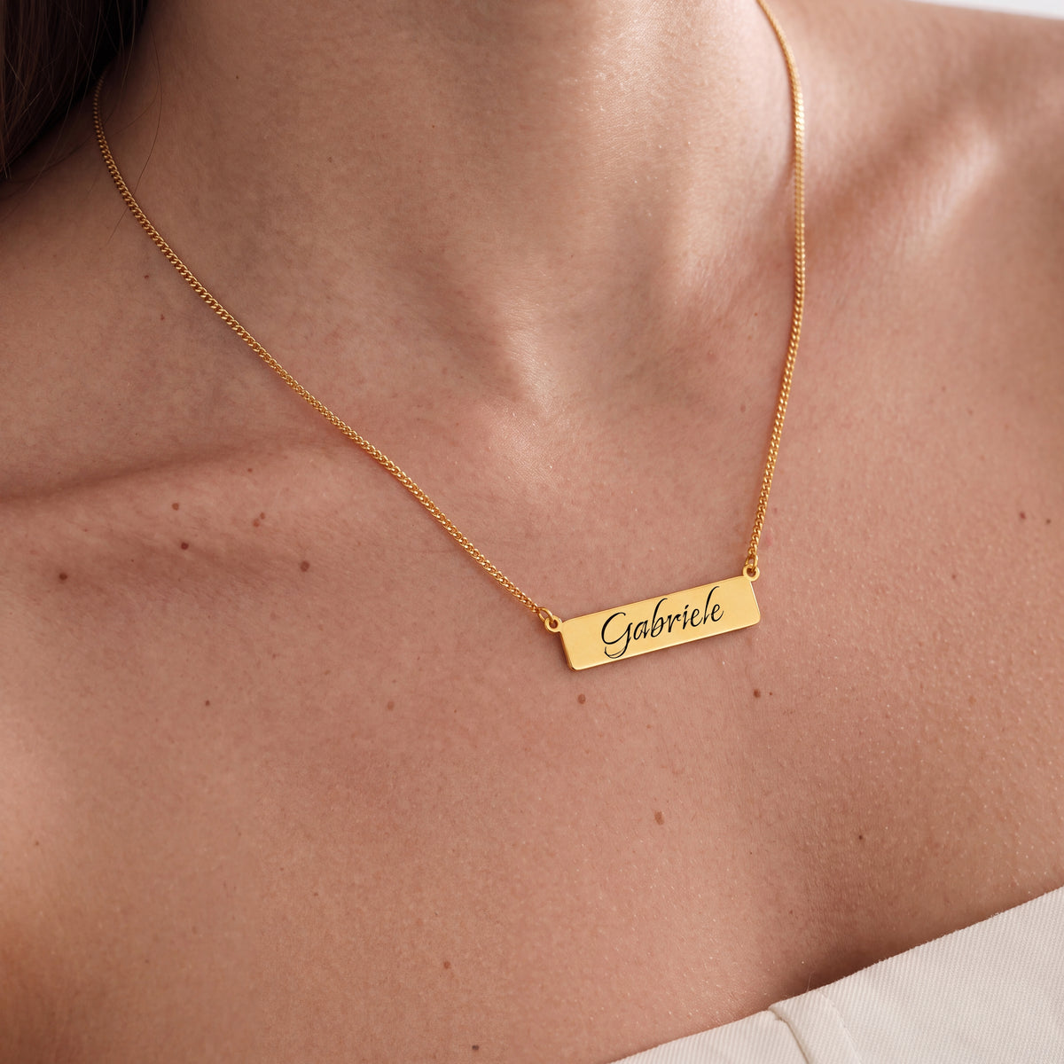 Colar Personalizável Nome - Banhado a Ouro