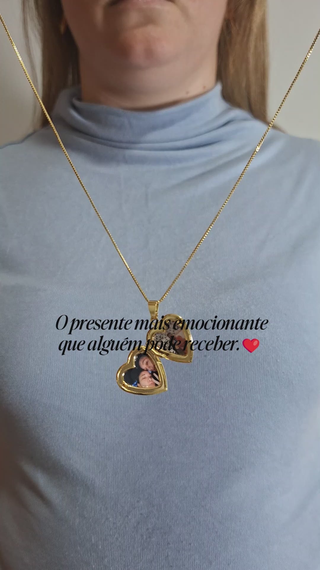 Relicário Coração Personalizado