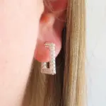 Brinco Renda Quadrado 18mm - Imagem 2