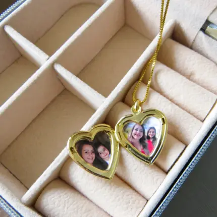relicario coracao personalizado