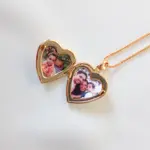 relicario personalizado ouro