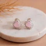 Brinco Coração Cravejado