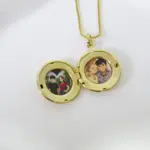 Relicário Redondo Trabalhado - Imagem 2