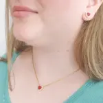 Conjunto Coração Rosa Rubi - Imagem 3